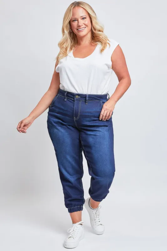 Women's Plus Size Joggers with Elastic Hem sold by YMI