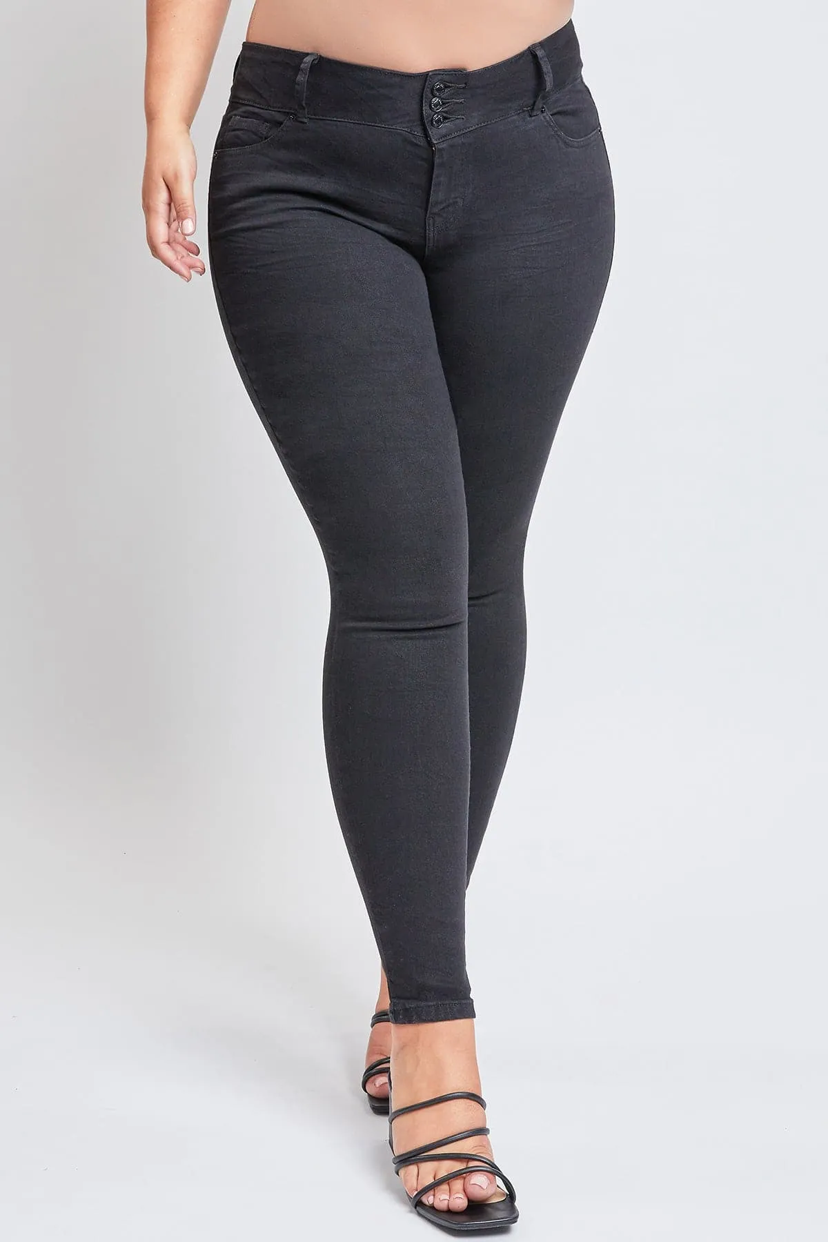 Women's Plus Essential Sustainable Skinny Jeans sold by YMI product image thumbnail 3