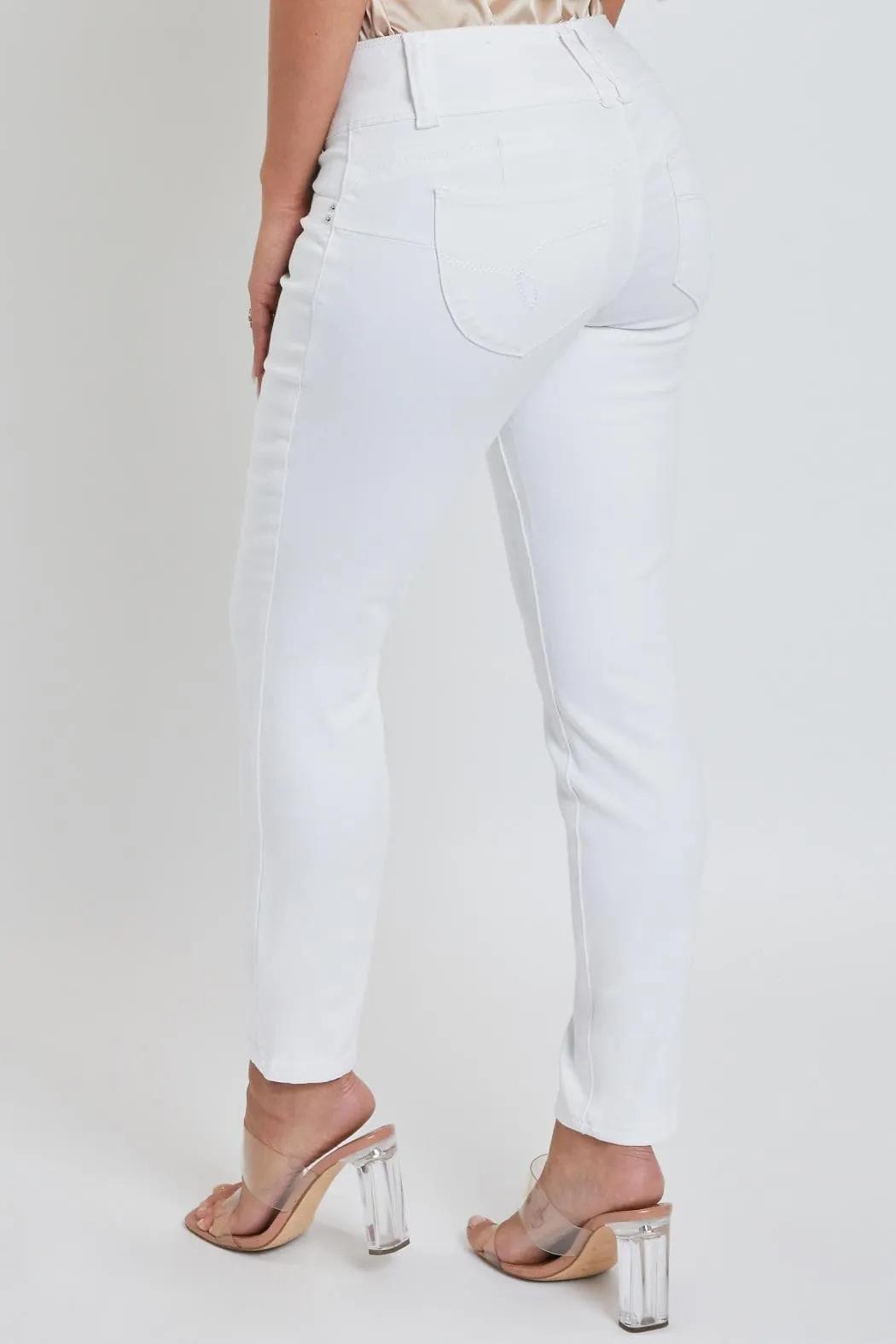Women's Petite WannaBettaButt 3-Button Skinny Jean sold by YMI product image thumbnail 4