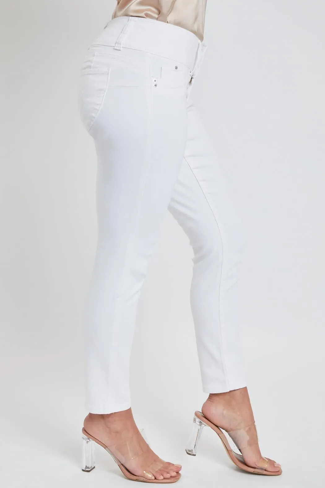 Women's Petite WannaBettaButt 3-Button Skinny Jean sold by YMI product image thumbnail 3