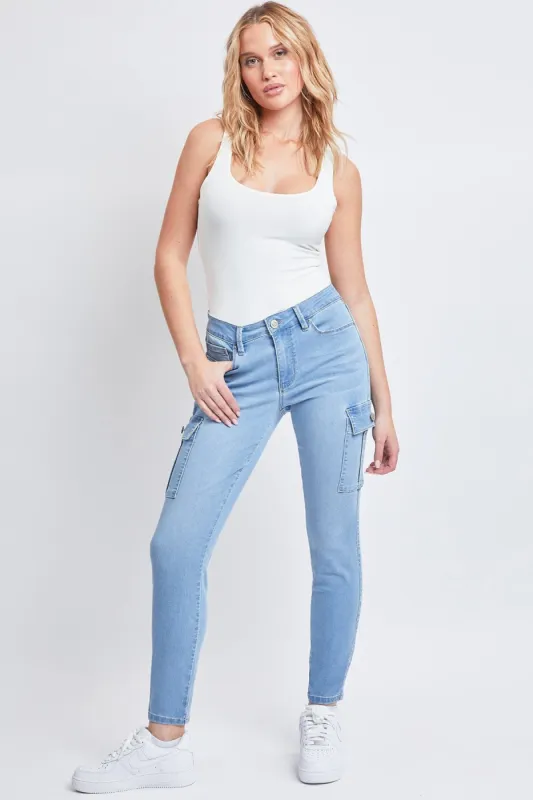 Women's Essential Hyperdenim Skinny Cargo Jeans made by YMI