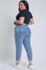 Women's Plus Size Mid Rise Cuffed Jogger Pants sold by YMI