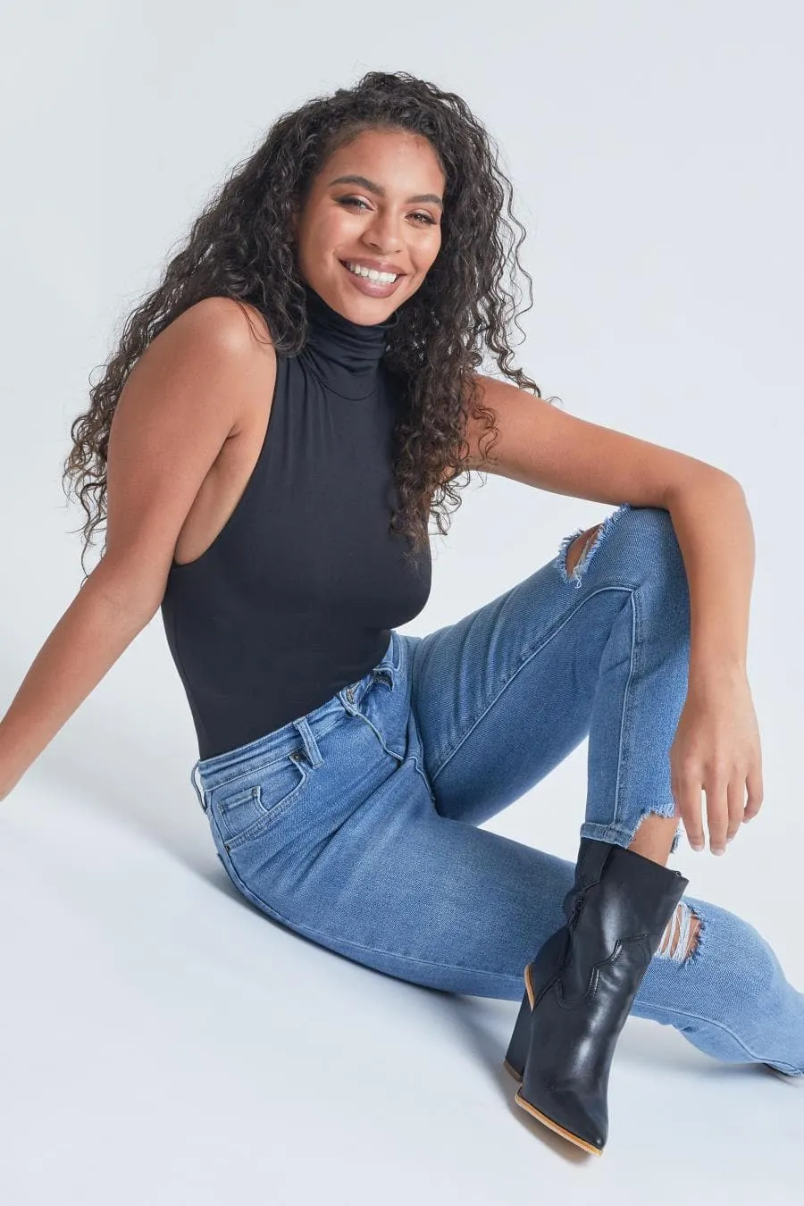 Women's Vintage Dream Straight Ankle Jeans sold by YMI