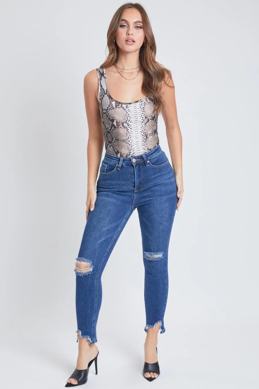 Women's Vintage Dream Straight Ankle Jeans sold by YMI product image thumbnail 5