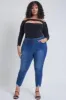 Women's Plus Denim Ankle Jogger sold by YMI