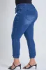 Women's Plus Denim Ankle Jogger sold by YMI