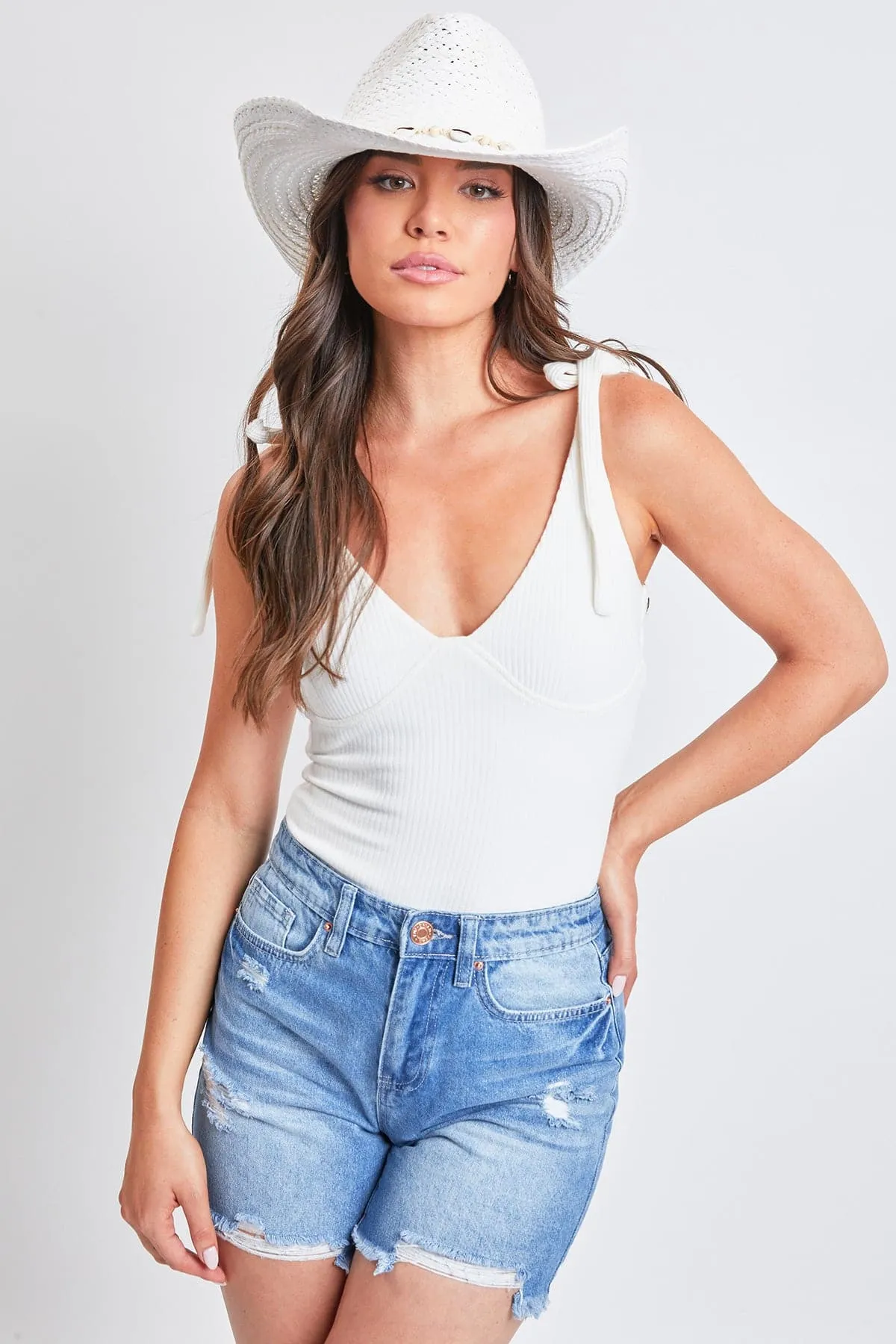 Astoria White Coastal Cowgirl Straw Hat sold by YMI product image thumbnail 2