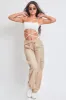 Women's Nylon Cargo Jogger With Zippers sold by YMI