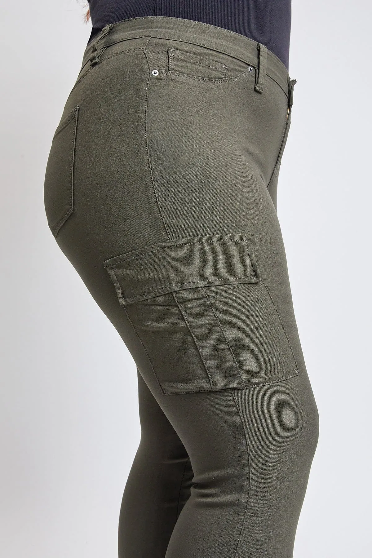 Women's Plus Hyperstretch Forever Color Cargo Pants sold by YMI product image thumbnail 4