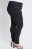 Women's Plus Size WannaBettaButt High Rise 1 Button Skinny Jean With Regular Hem sold by YMI