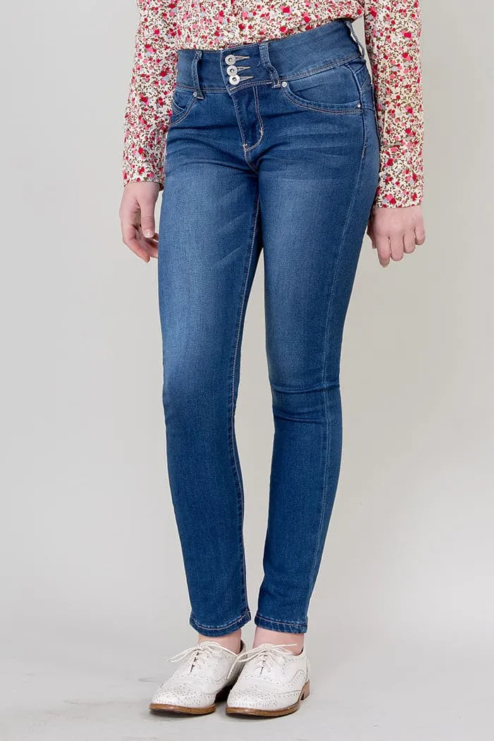 Girls WannaBettaFit 3-Button Skinny sold by YMI product image thumbnail 2