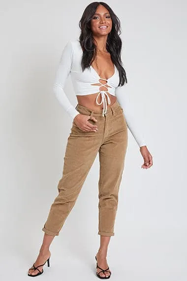 Women's Corduroy Mom Fit Pants sold by YMI