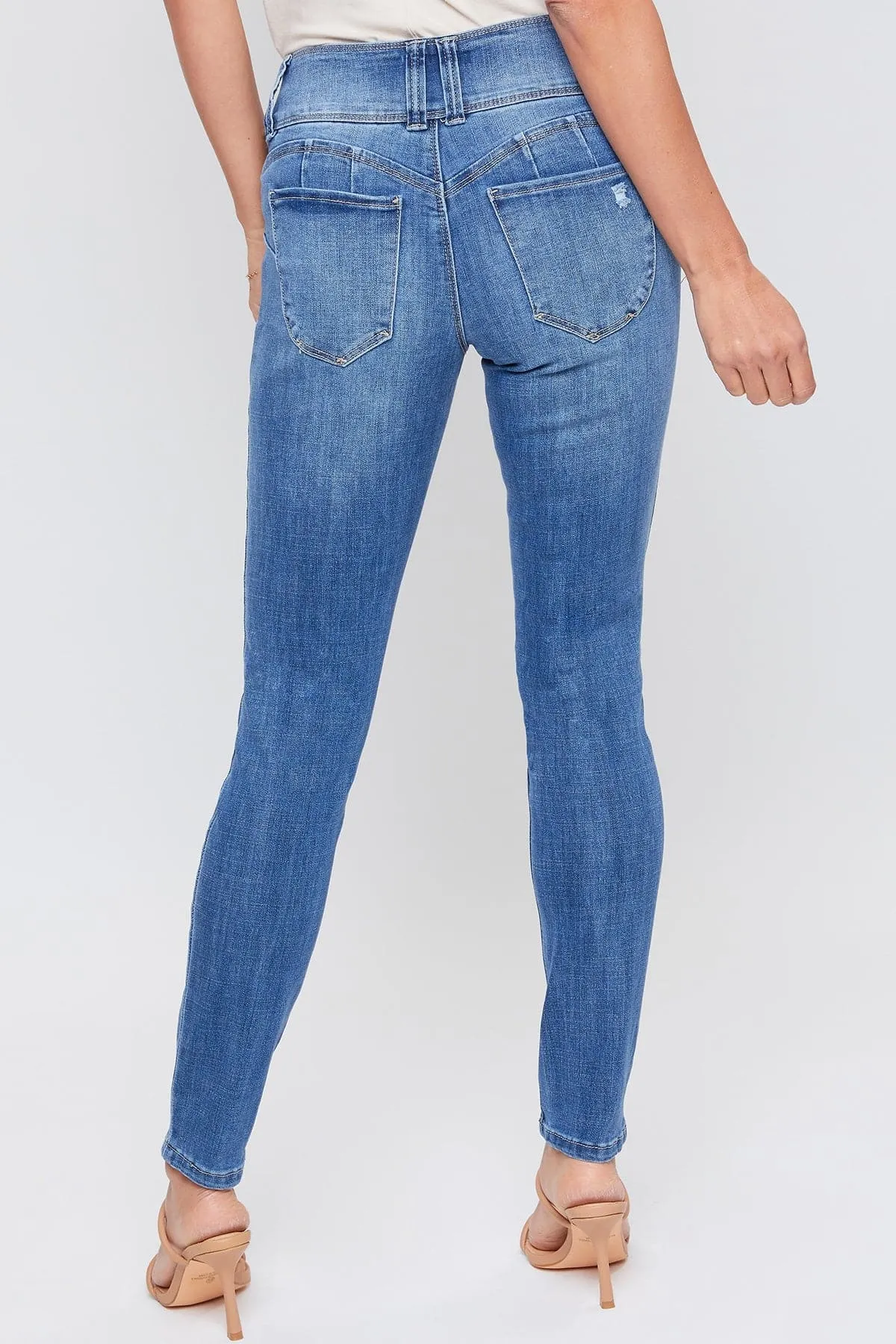 Women's Sustainable WannaBettaButt Mid Rise Jeans sold by YMI product image thumbnail 5