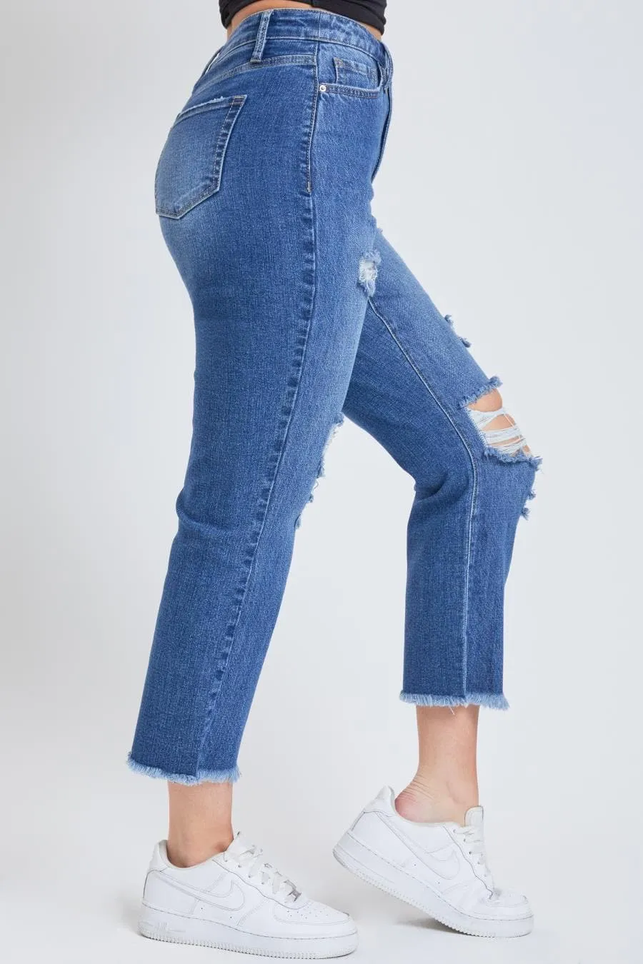 Women's Dream Straight Jeans with Raw Hem sold by YMI product image thumbnail 2