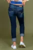 Girls WannaBettaFit 2-Button Wide Cuff Denim Skinny Jeans sold by YMI