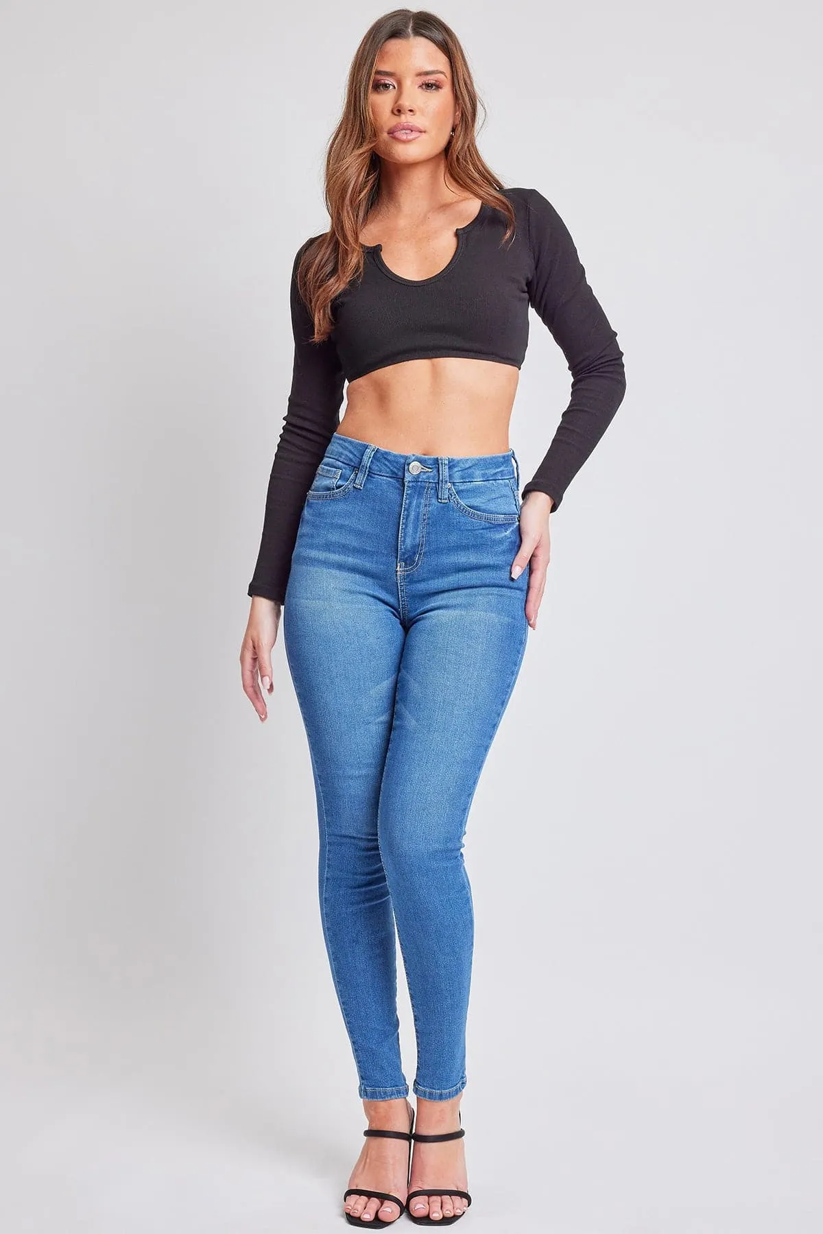 Women's Sustainable Curvy Fit Skinny Jeans sold by YMI product image thumbnail 3