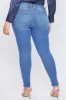 Women's Plus Size Sustainable WannaBettaButt Mid Rise Skinny Jeans sold by YMI