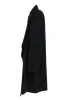 WASHER WOOL GABARDINE FLAME DOUBLE DRAPE COAT sold by Yohji Yamamoto
