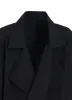 WASHER WOOL GABARDINE FLAME DOUBLE DRAPE COAT sold by Yohji Yamamoto