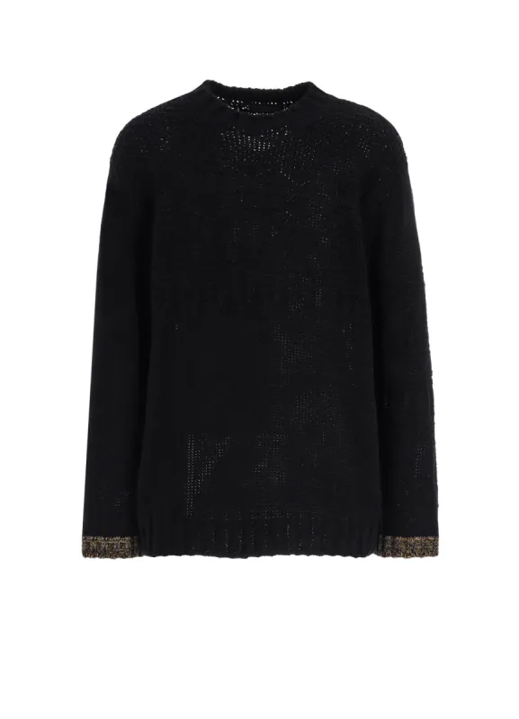 BULKY WOOL LYNX PULLOVER KNIT sold by Yohji Yamamoto
