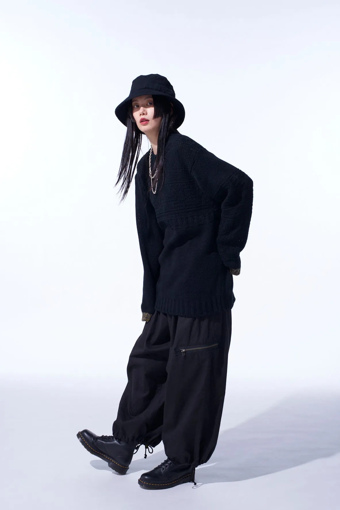 BULKY WOOL LYNX PULLOVER KNIT sold by Yohji Yamamoto product image thumbnail 2