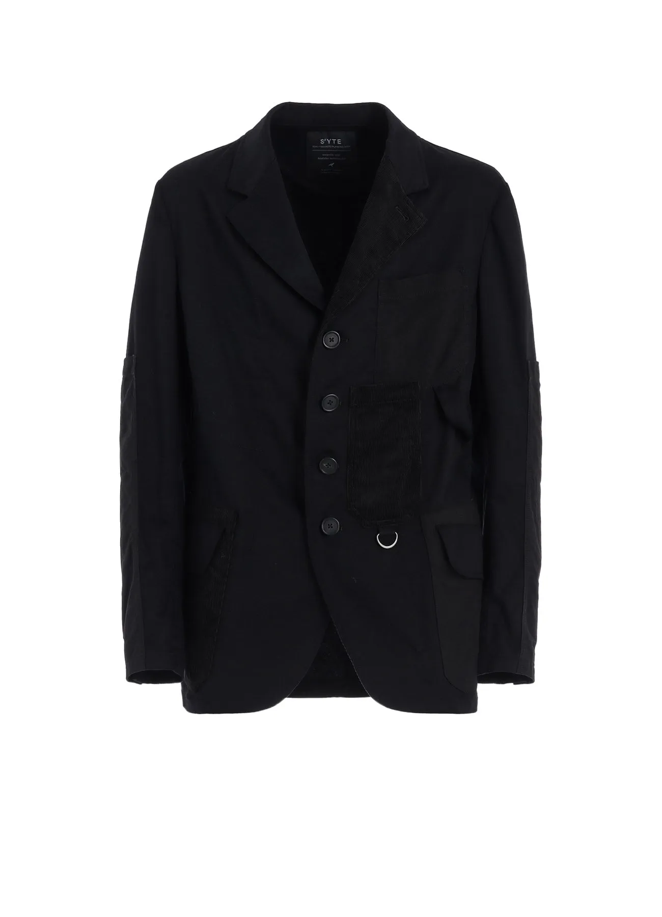 VARIOUS FABRICS CRAZY PATCHWORK JACKET sold by Yohji Yamamoto