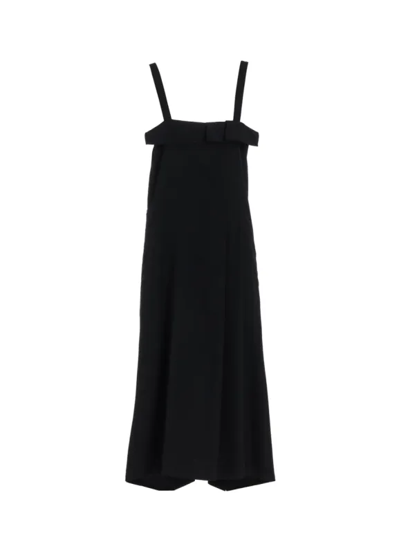 WASHER WOOL GABARDINE PLEATED SHOULDER STRAP DRESS sold by Yohji Yamamoto