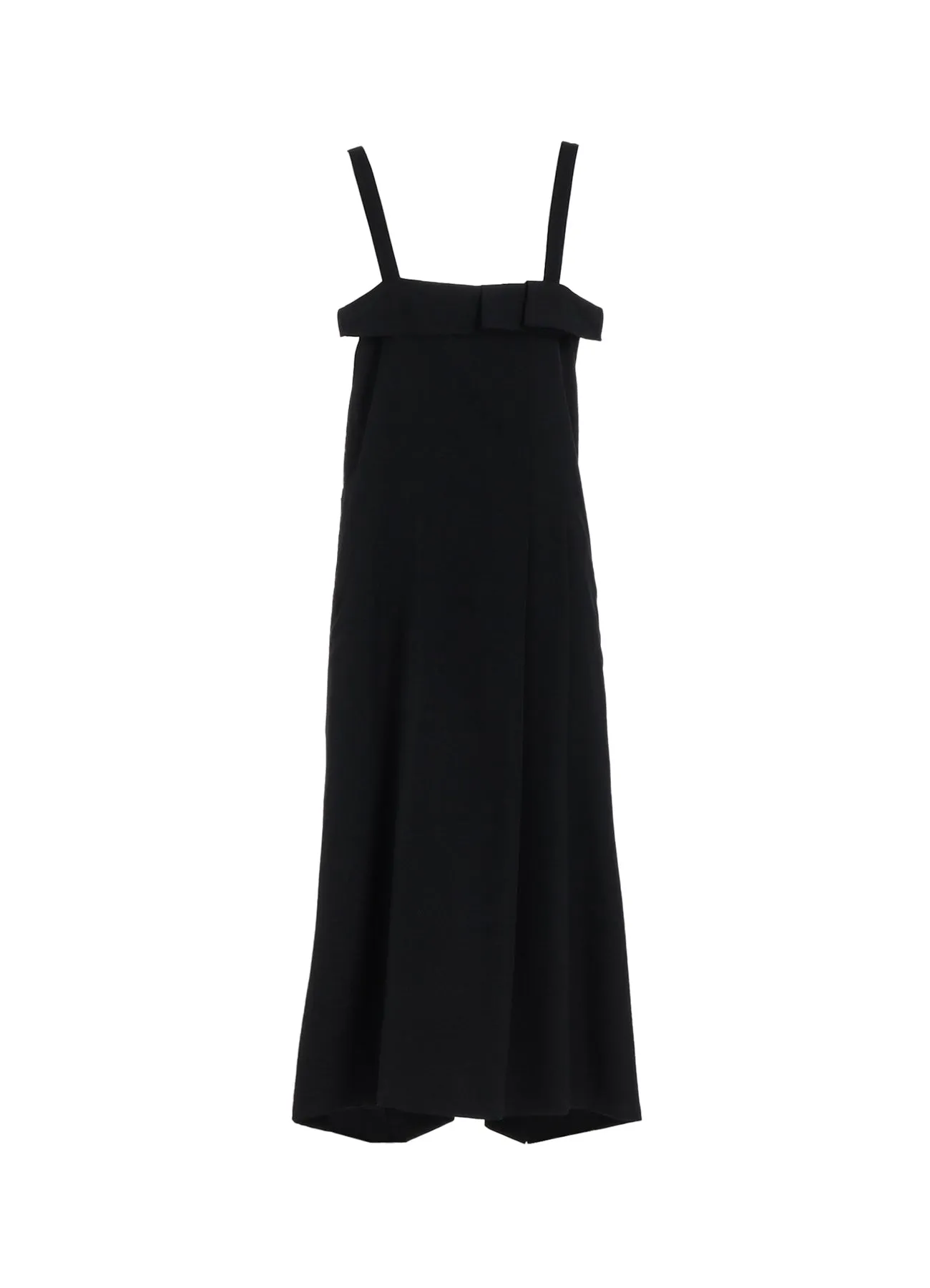 WASHER WOOL GABARDINE PLEATED SHOULDER STRAP DRESS sold by Yohji Yamamoto