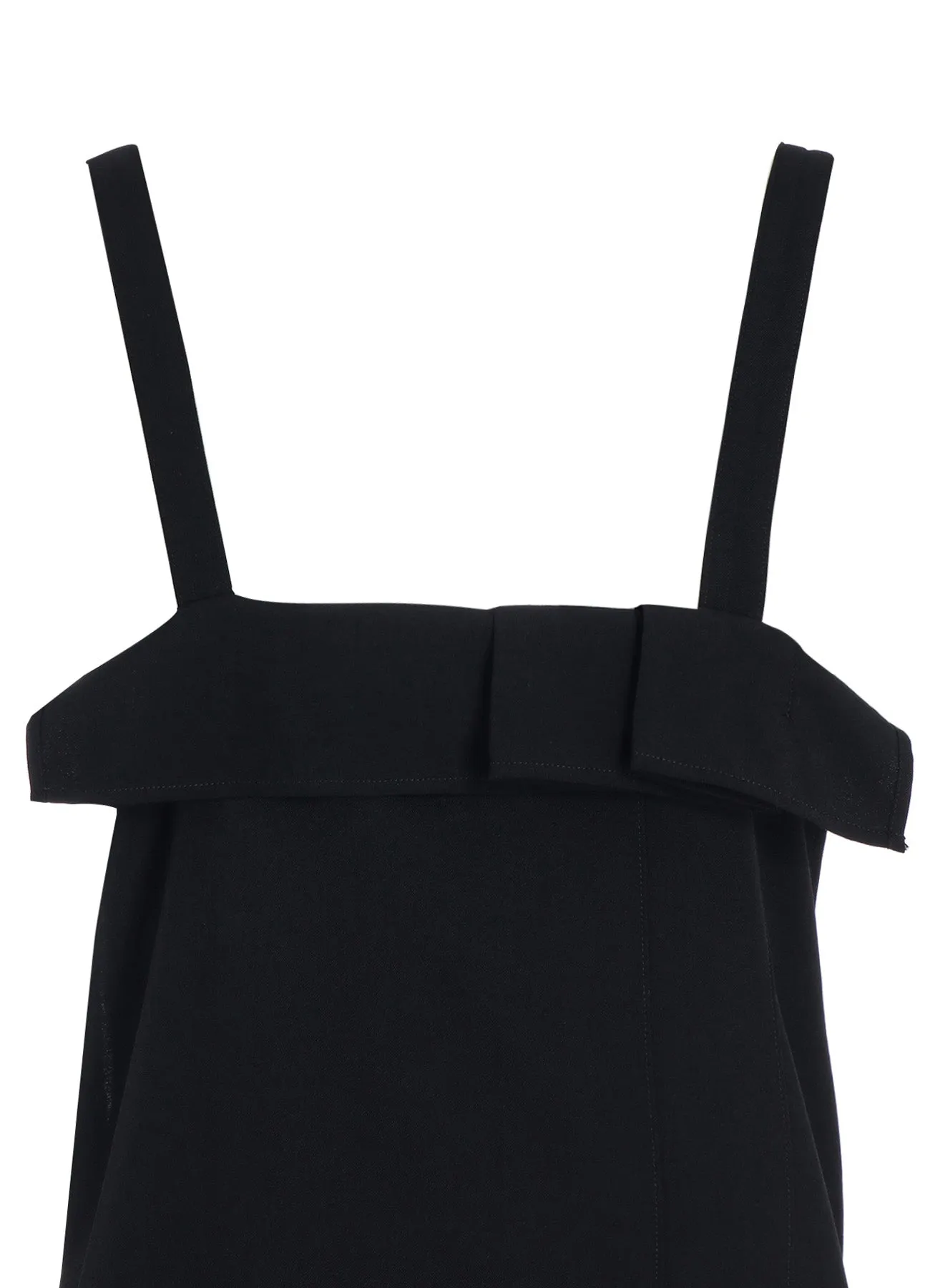 WASHER WOOL GABARDINE PLEATED SHOULDER STRAP DRESS sold by Yohji Yamamoto product image thumbnail 5