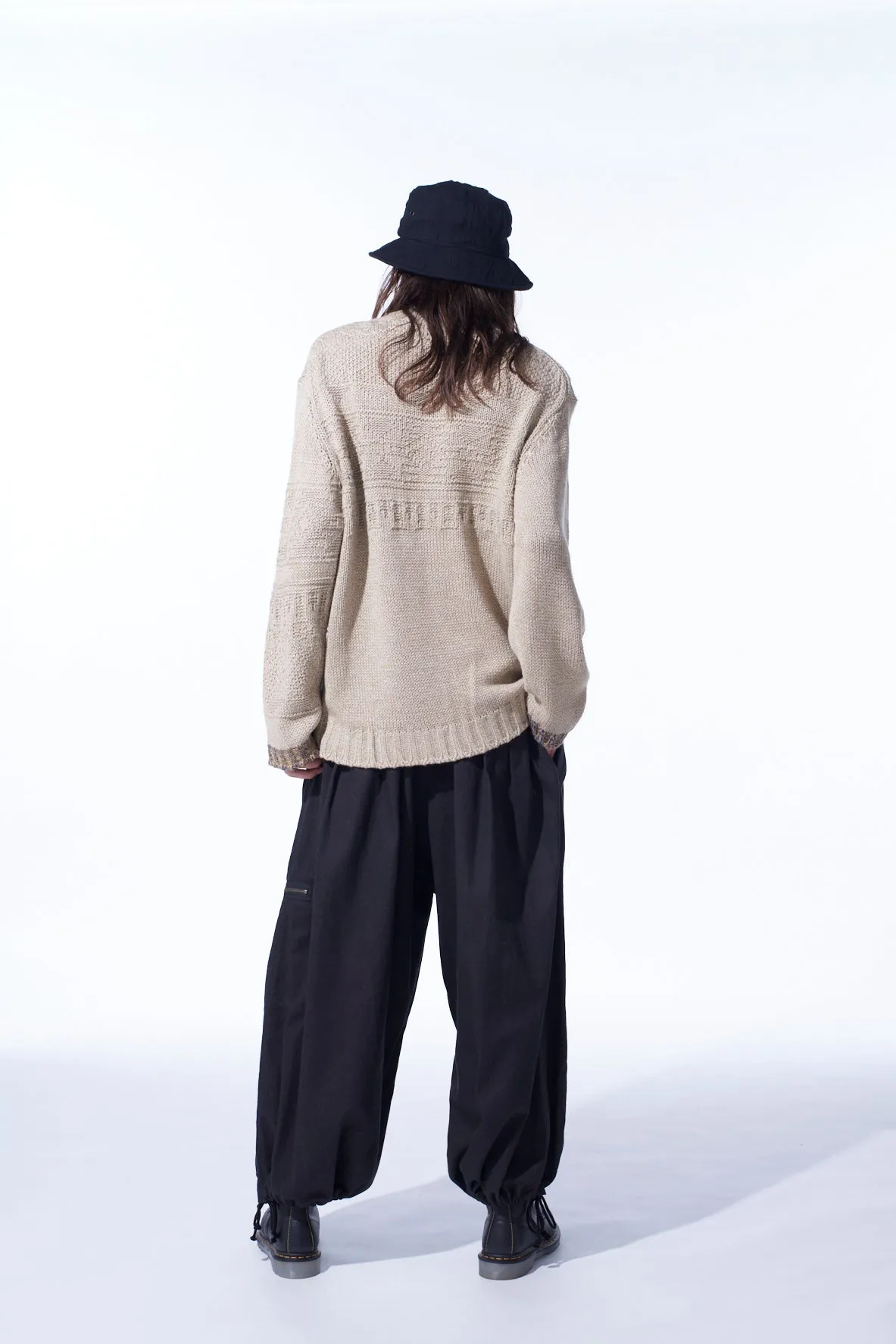 BULKY WOOL LYNX PULLOVER KNIT sold by Yohji Yamamoto product image thumbnail 4
