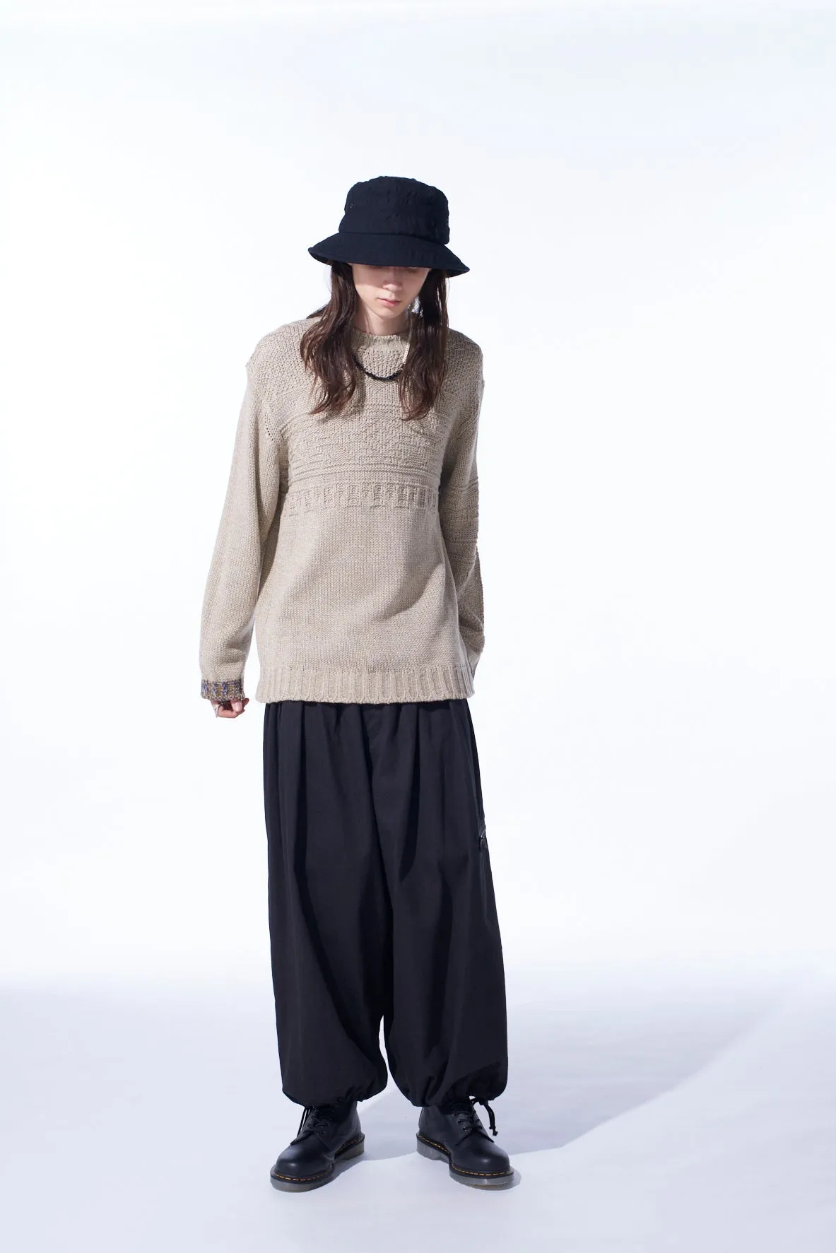 BULKY WOOL LYNX PULLOVER KNIT sold by Yohji Yamamoto product image thumbnail 2