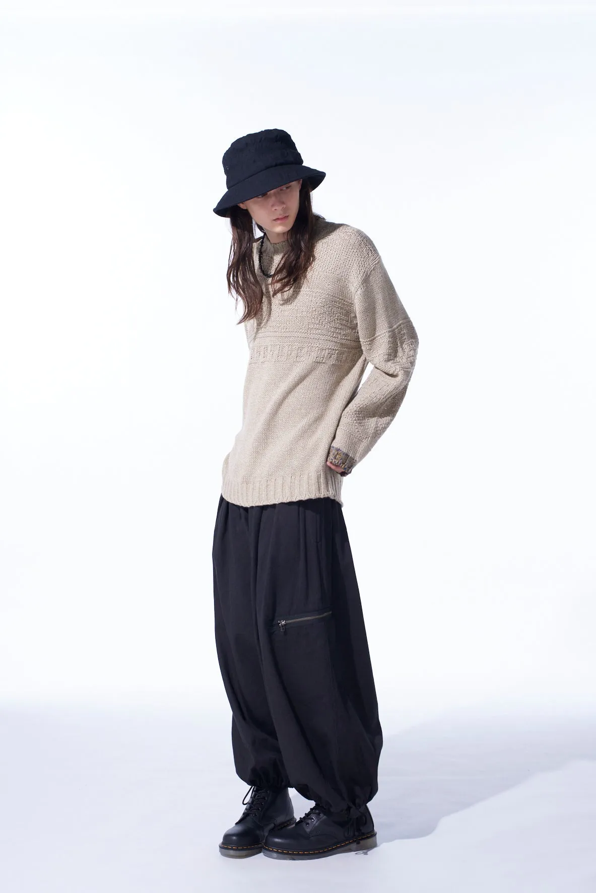 BULKY WOOL LYNX PULLOVER KNIT sold by Yohji Yamamoto product image thumbnail 3