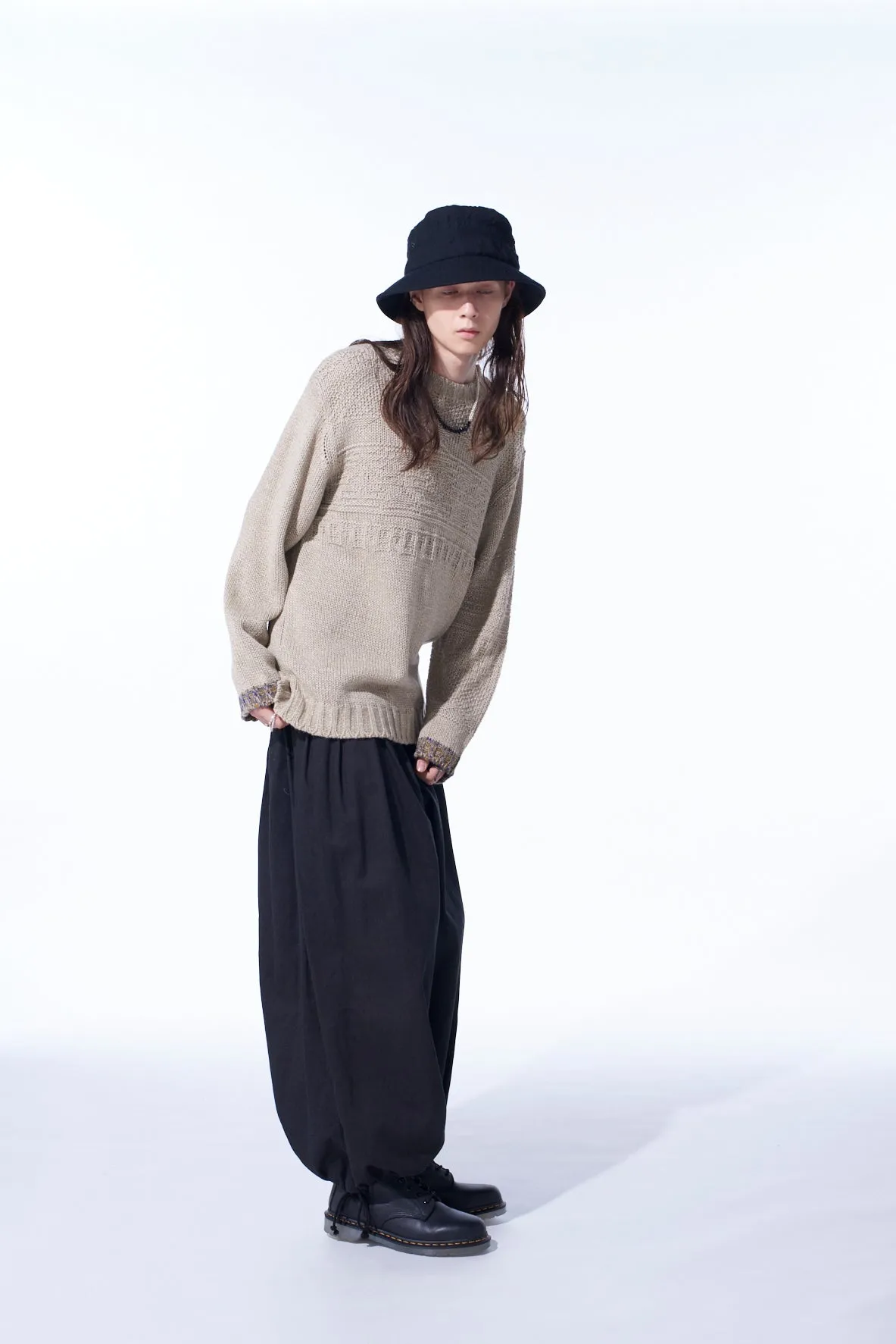 BULKY WOOL LYNX PULLOVER KNIT sold by Yohji Yamamoto product image thumbnail 5