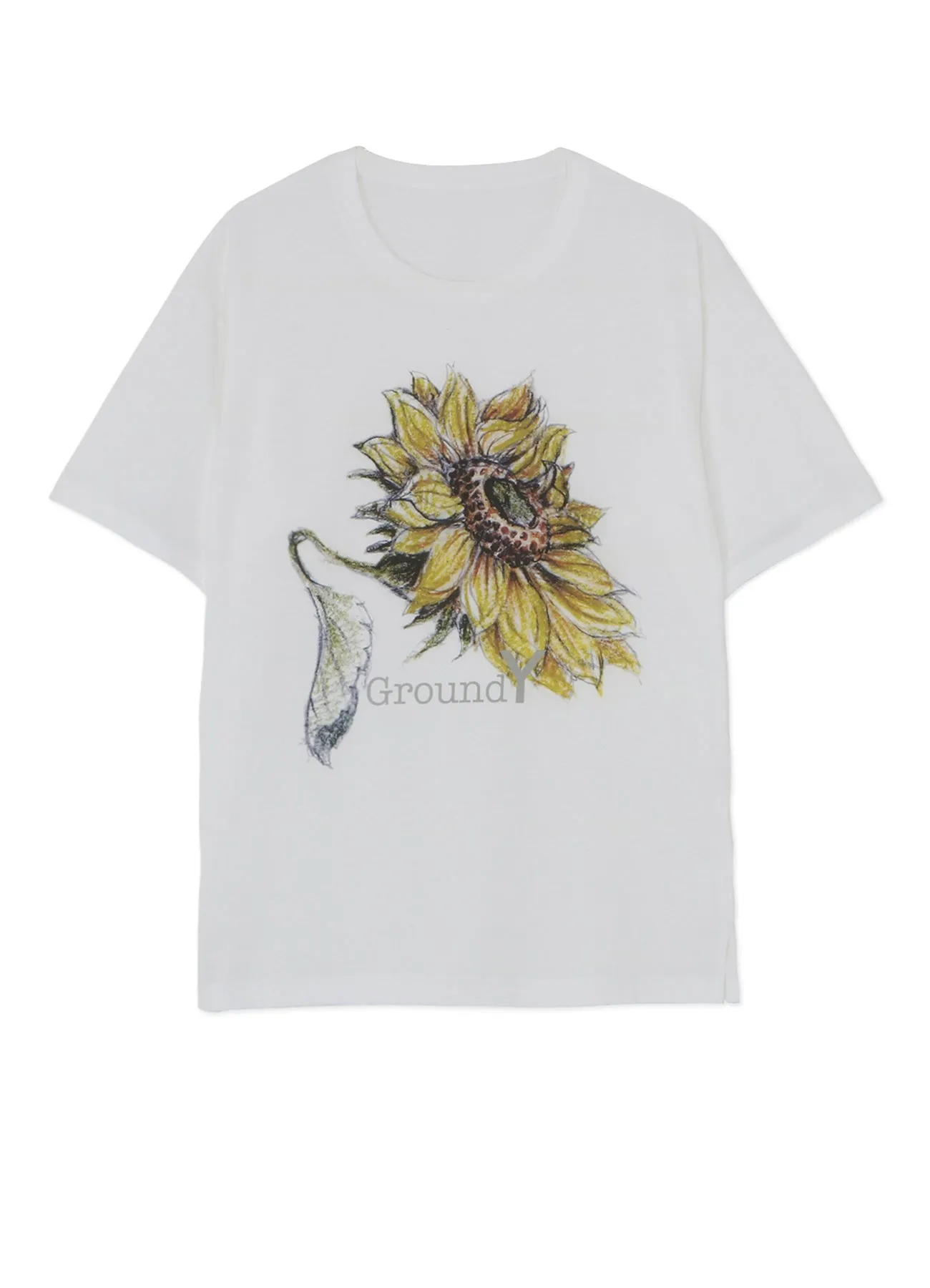 SUNFLOWER PRINT T-SHIRT sold by Yohji Yamamoto