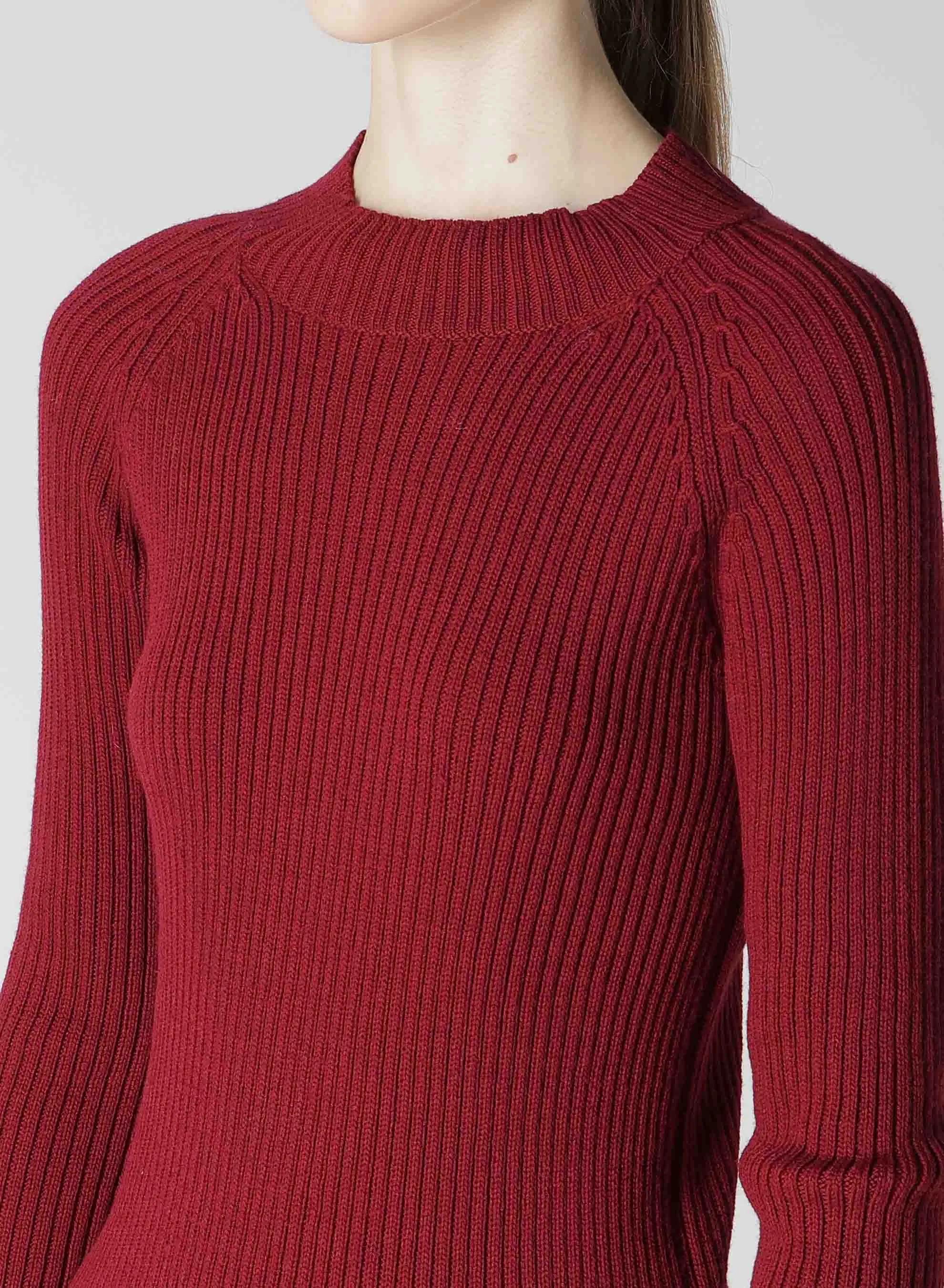 RIB MINI HIGH NECK RAGLAN PULLOVER sold by Yohji Yamamoto product image thumbnail 5