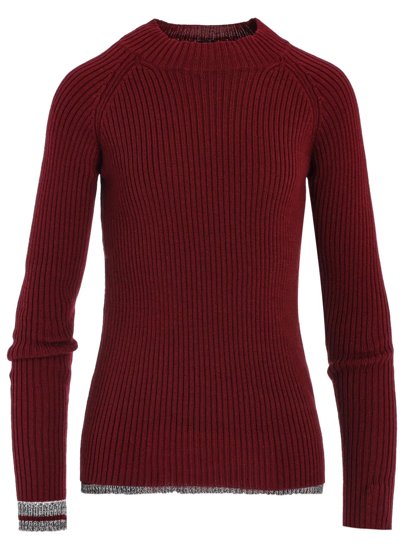 RIB MINI HIGH NECK RAGLAN PULLOVER sold by Yohji Yamamoto product image thumbnail 2