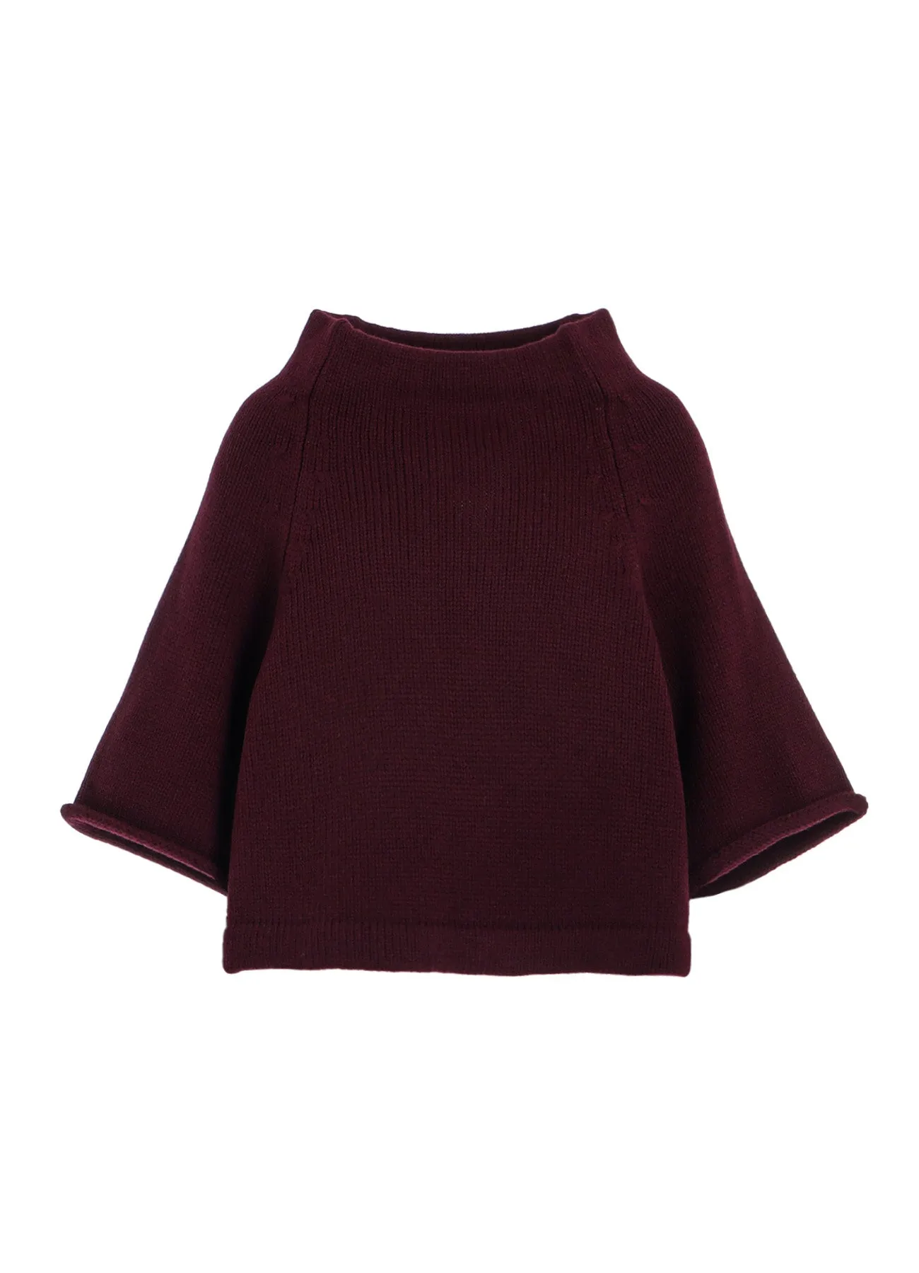 LAMB WOOL JERSEY ROLLED SLEEVE PULLOVER sold by Yohji Yamamoto product image thumbnail 2