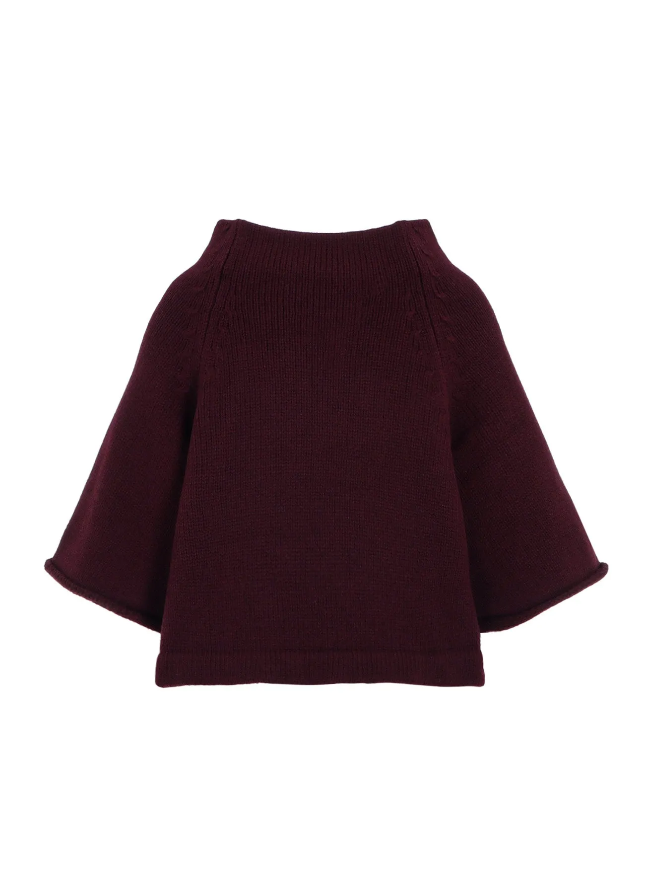 LAMB WOOL JERSEY ROLLED SLEEVE PULLOVER sold by Yohji Yamamoto product image thumbnail 3