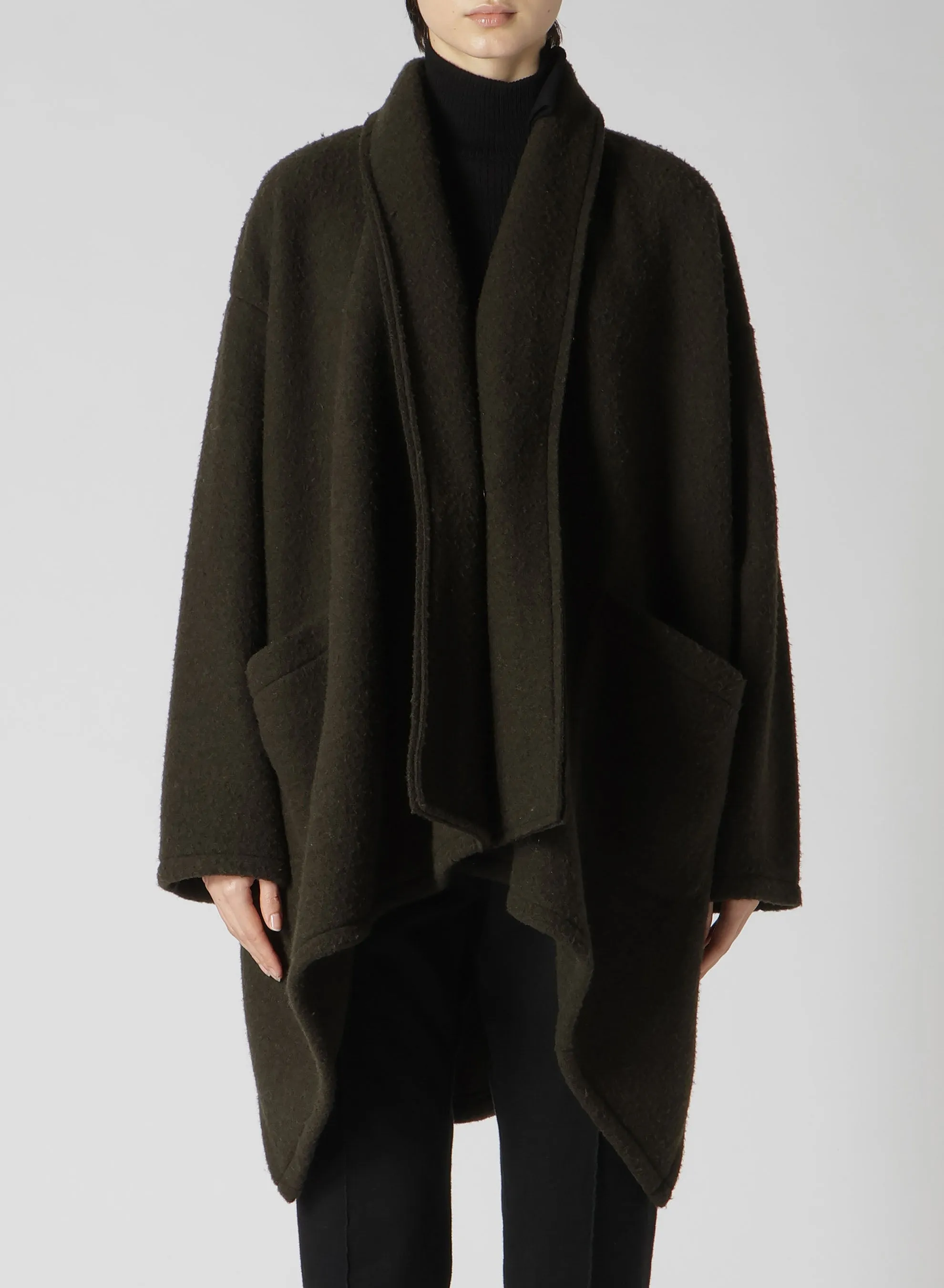 DOUBLE FRENCHTERRY FRONT DRAPE CARDIGAN sold by Yohji Yamamoto product image thumbnail 4