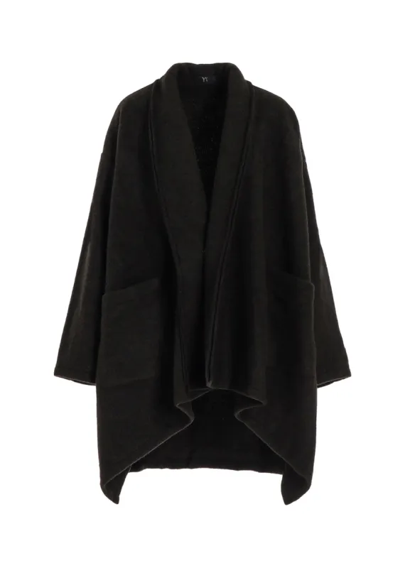 DOUBLE FRENCHTERRY FRONT DRAPE CARDIGAN sold by Yohji Yamamoto