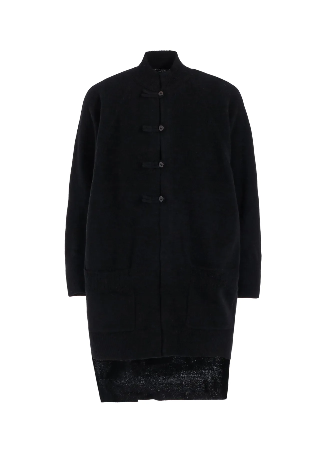 LAMB WOOL JERSEY CHINA BUTTON LONG CARDIGAN sold by Yohji Yamamoto