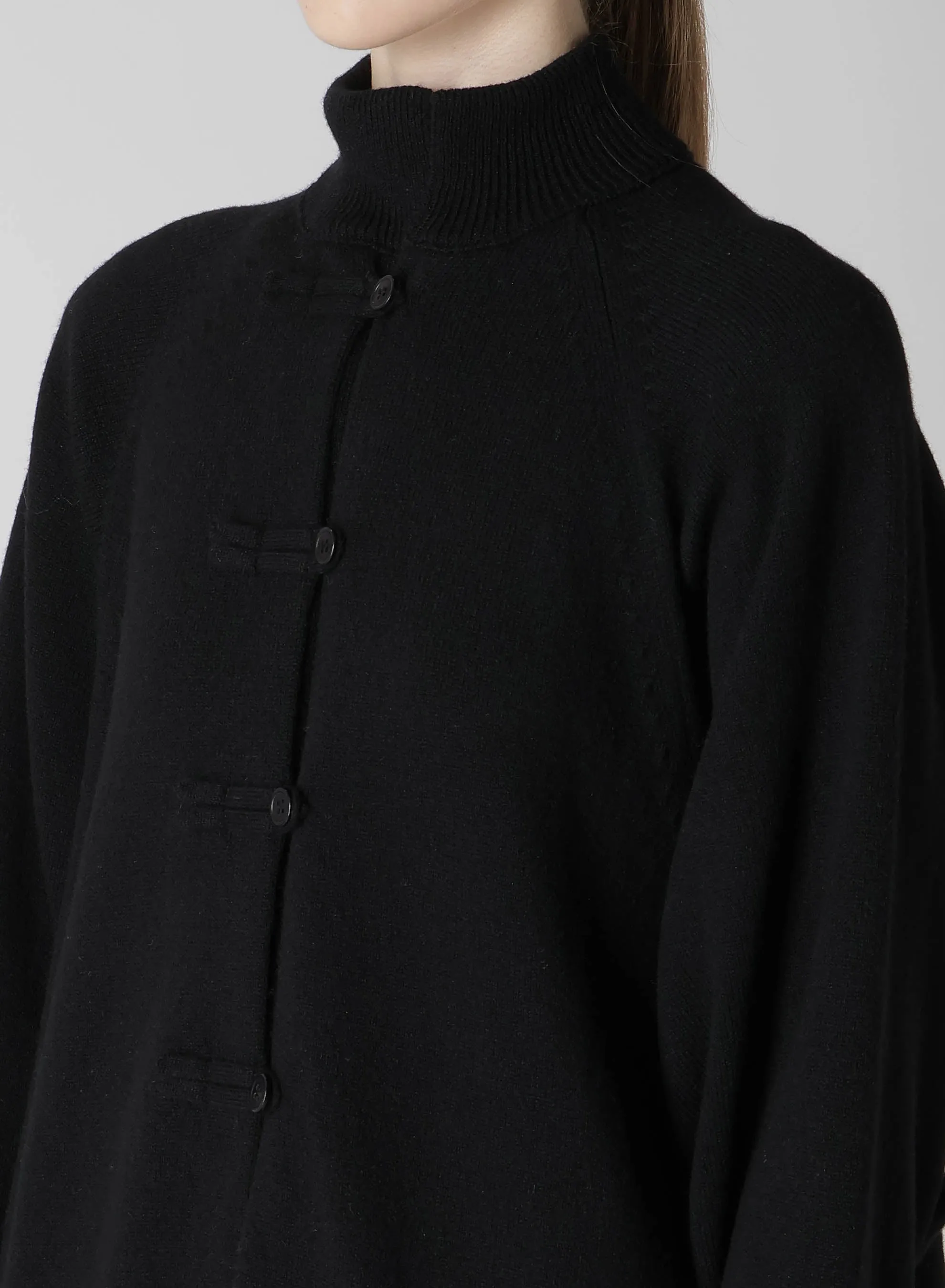 LAMB WOOL JERSEY CHINA BUTTON LONG CARDIGAN sold by Yohji Yamamoto product image thumbnail 5
