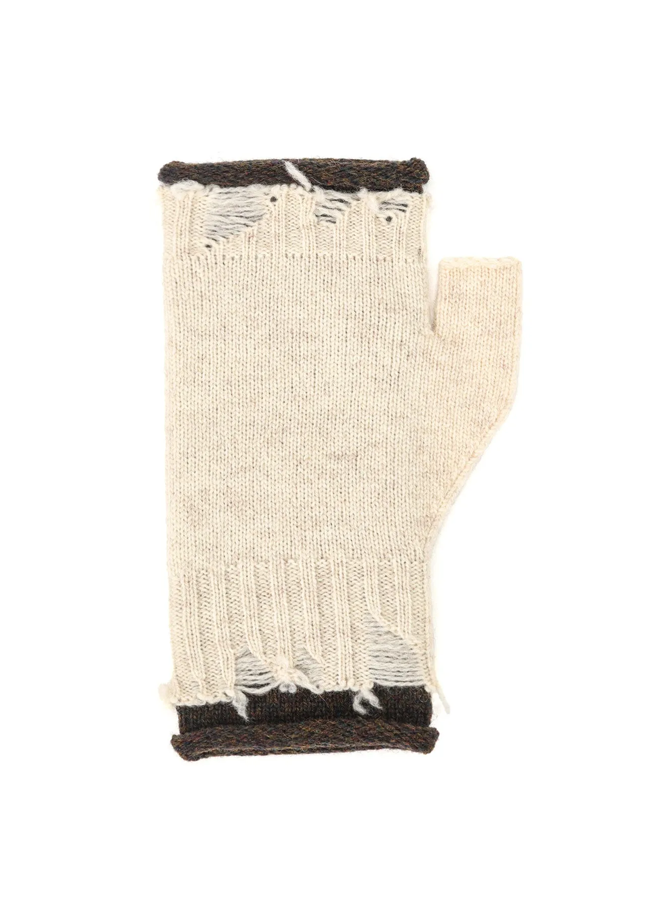 MILANO LAMB DAMAGED FINGERLESS GLOVES sold by Yohji Yamamoto product image thumbnail 4