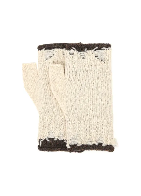 MILANO LAMB DAMAGED FINGERLESS GLOVES sold by Yohji Yamamoto
