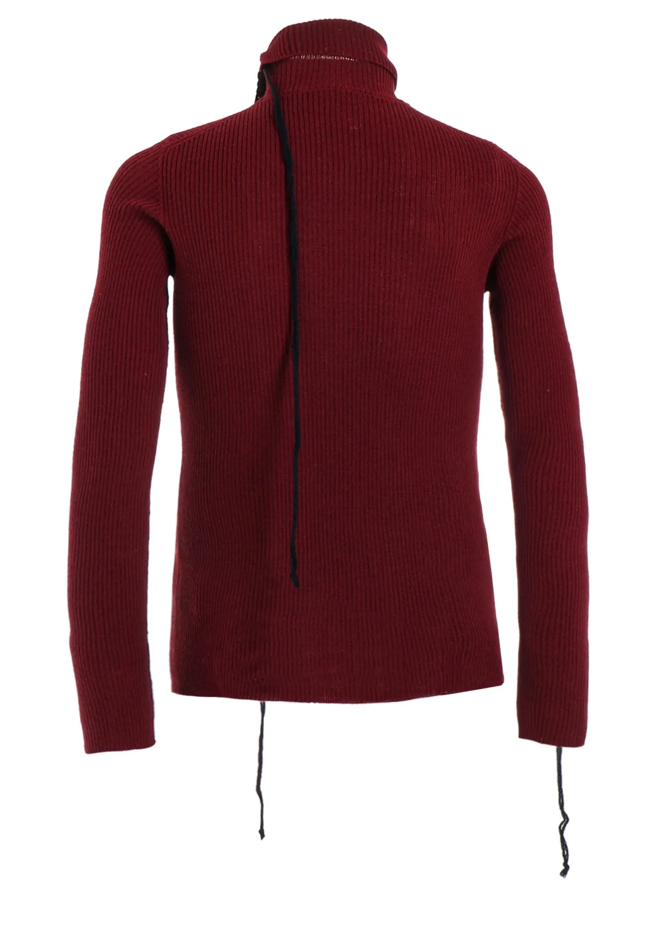 HIGH NECK RIBBED BLANKET STITCH PULLOVER sold by Yohji Yamamoto product image thumbnail 3
