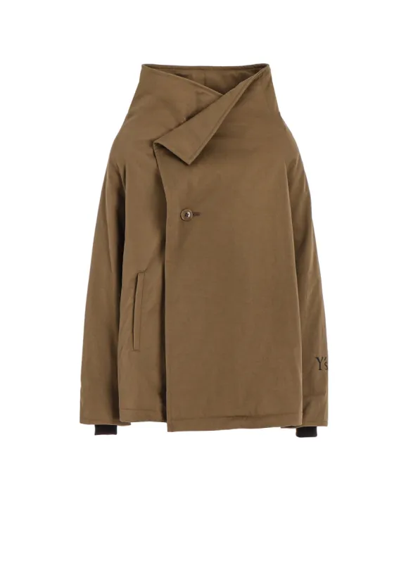 NY/ CHINO CLOTH WRAP COAT sold by Yohji Yamamoto