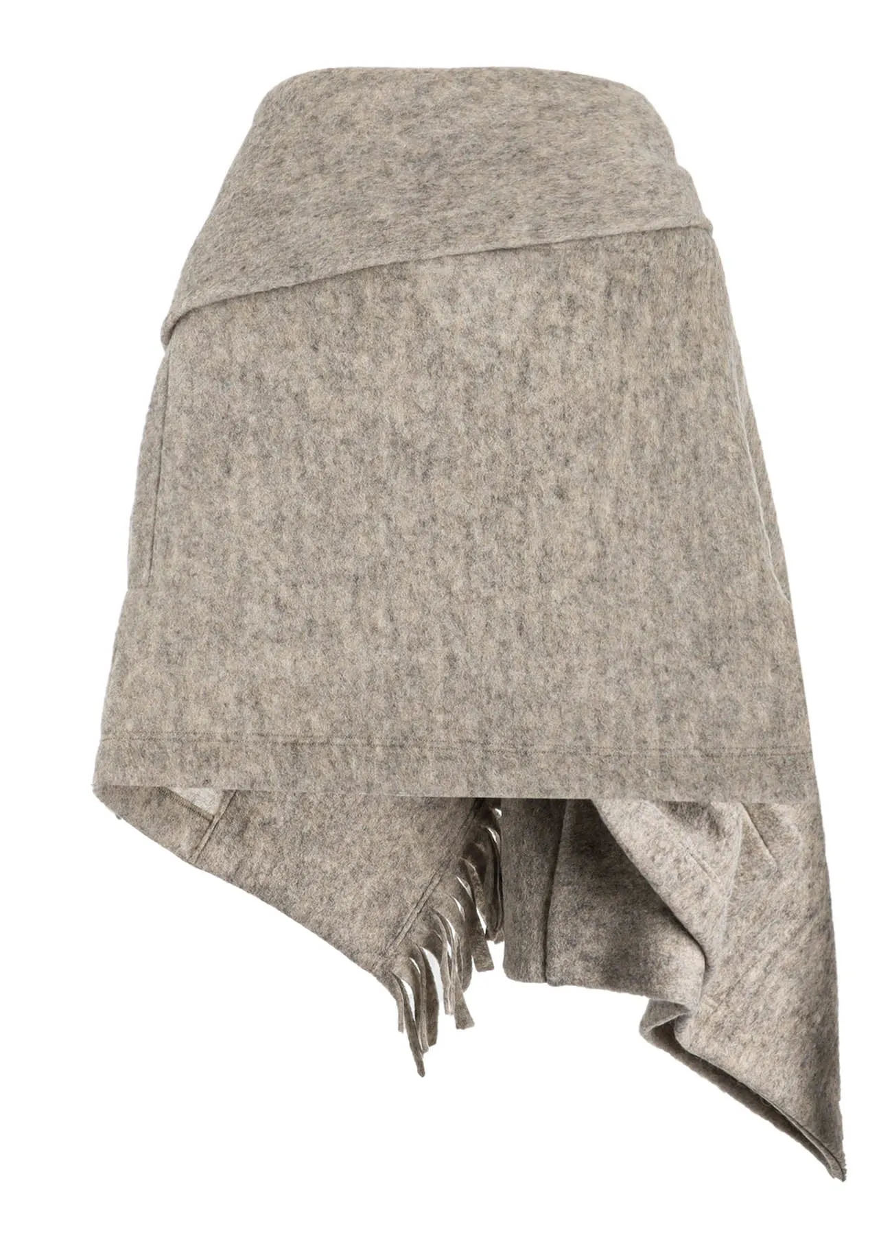 W/Pe SLIVER FLEECE FRINGE WRAP T sold by Yohji Yamamoto product image thumbnail 4