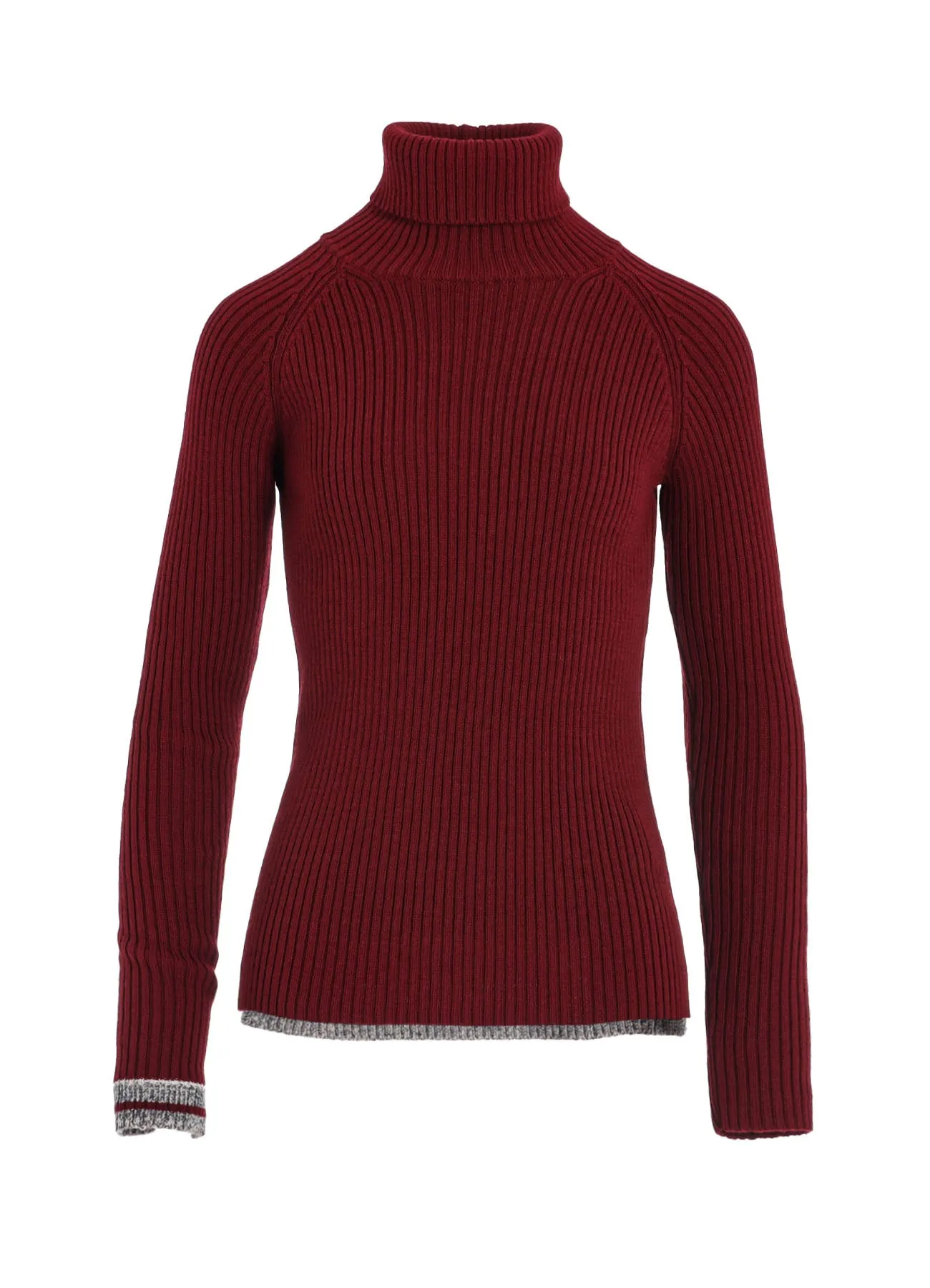 RIB HIGH NECK RAGLAN PULLOVER sold by Yohji Yamamoto product image thumbnail 2