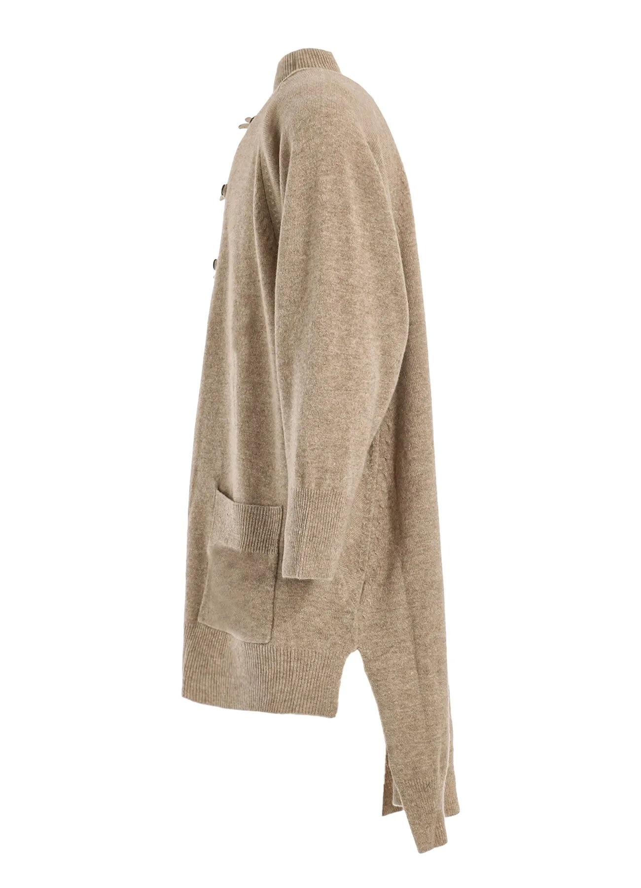 LAMB WOOL JERSEY CHINA BUTTON LONG CARDIGAN sold by Yohji Yamamoto product image thumbnail 3