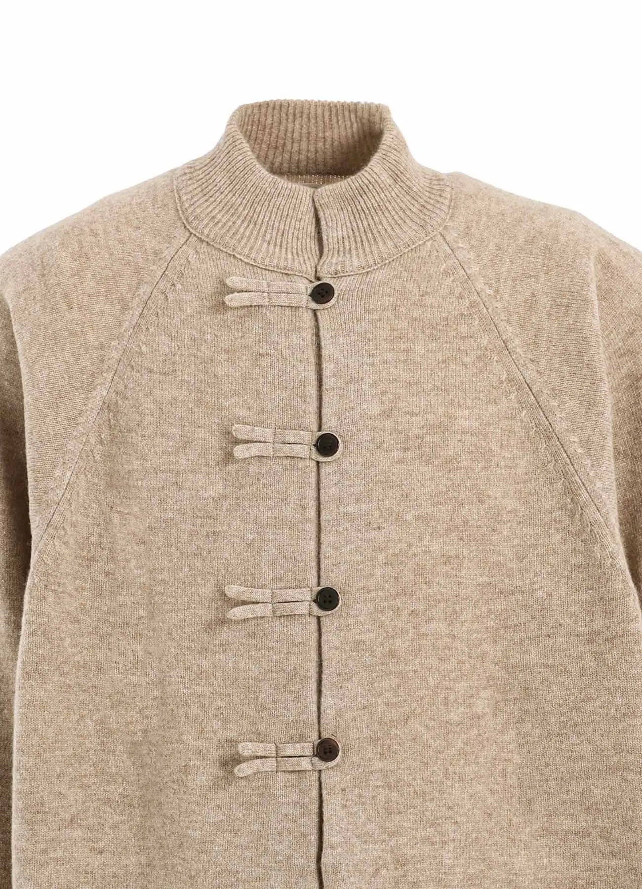 LAMB WOOL JERSEY CHINA BUTTON LONG CARDIGAN sold by Yohji Yamamoto product image thumbnail 5